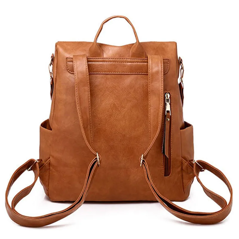 

HUNI INS Hot Sale Ladies Backpack Retro Casual Outdoor Backpack Fashion Wide Shoulder Strap Backpack