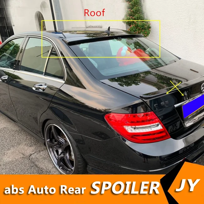 Спойлер на крышу для Mercedes Benz W204 2008 15 C180/C200/C230 C class спойлер автомобиля из