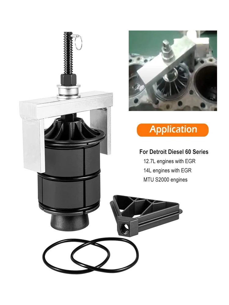 

Cylinder Liner Puller Remover Tool for Detroit Diesel 60 Series 12.7L 14L and MTU S2000 Heavy Duty Engines Replace 5875, J-4587