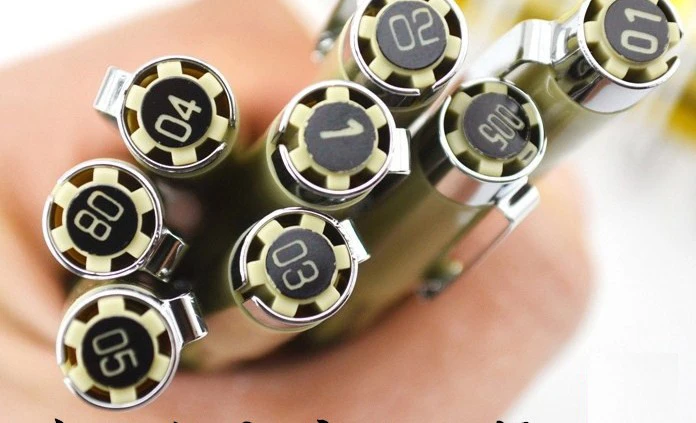 0 05 ~ 1 см Япония ручка с иглой Профессиональный рисунок волокна эскиз для