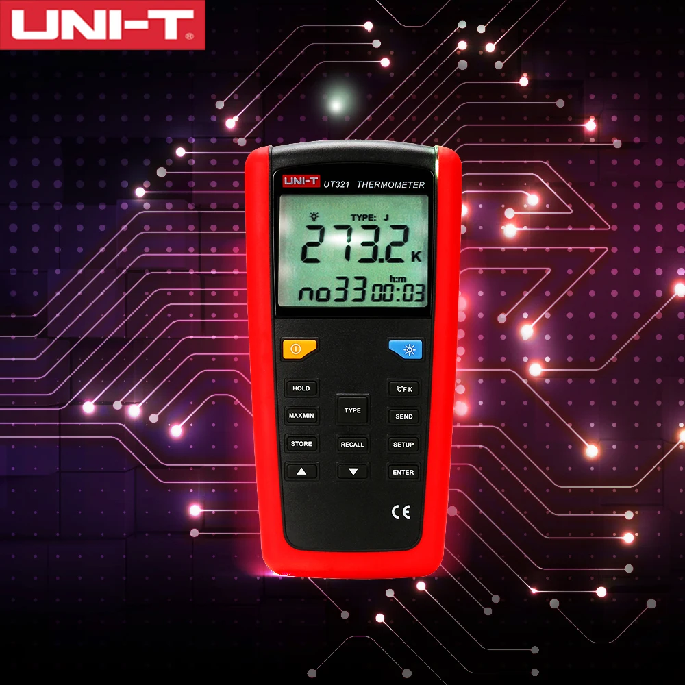 Uni-t UT321 UT325 termometro Digital K / J T tipo de Sensor измеритель температуры w LCD Backlighgt E USB |