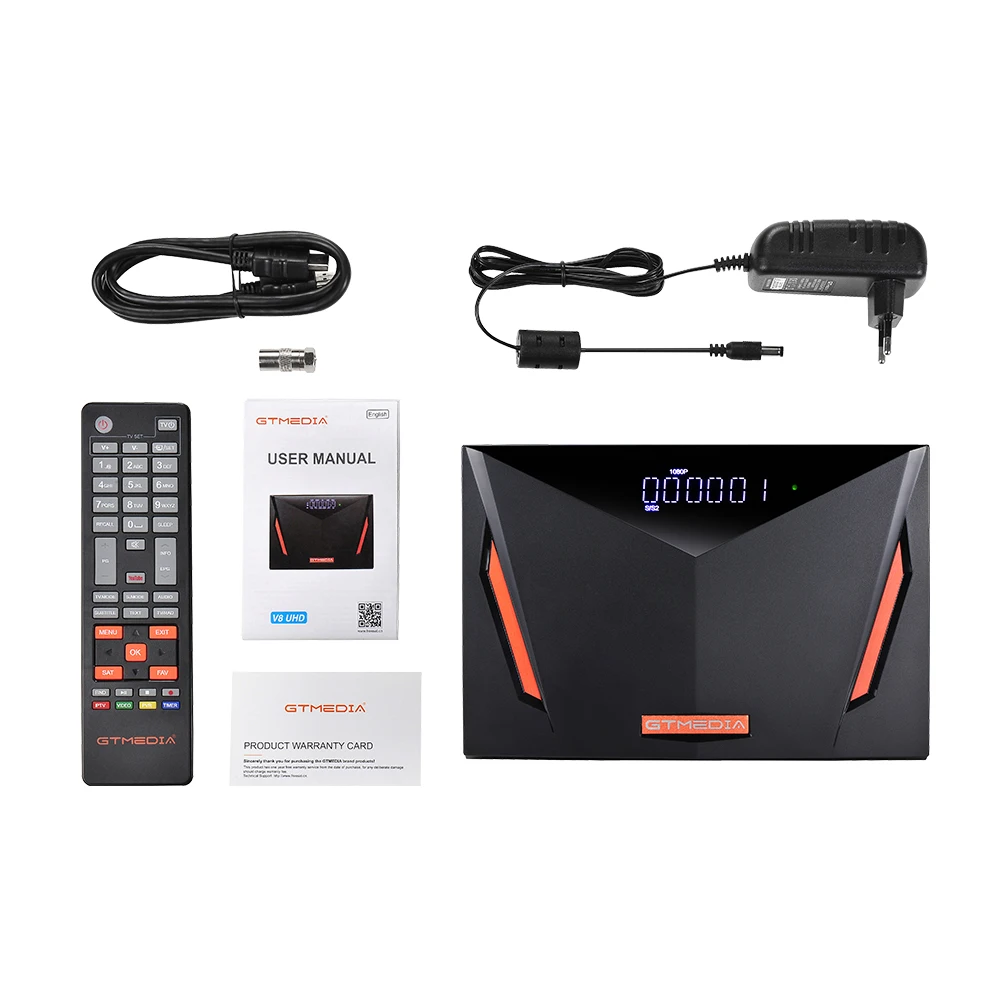 Новый спутниковый ТВ приемник 4K HD GTMEDIA V8 UHD DVB S/S2 DirectTV/S2X/T/T2/ HEVC 10 битный декодер