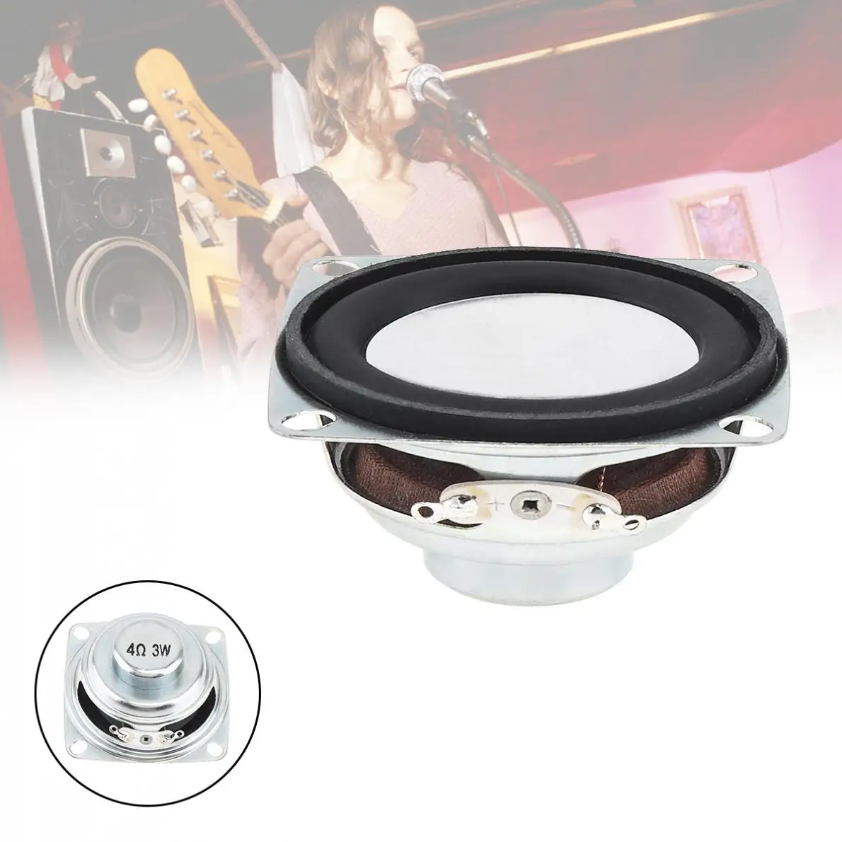 2 дюйма 3W купольная Портативный твитер Динамик бас низкочастотный DIY