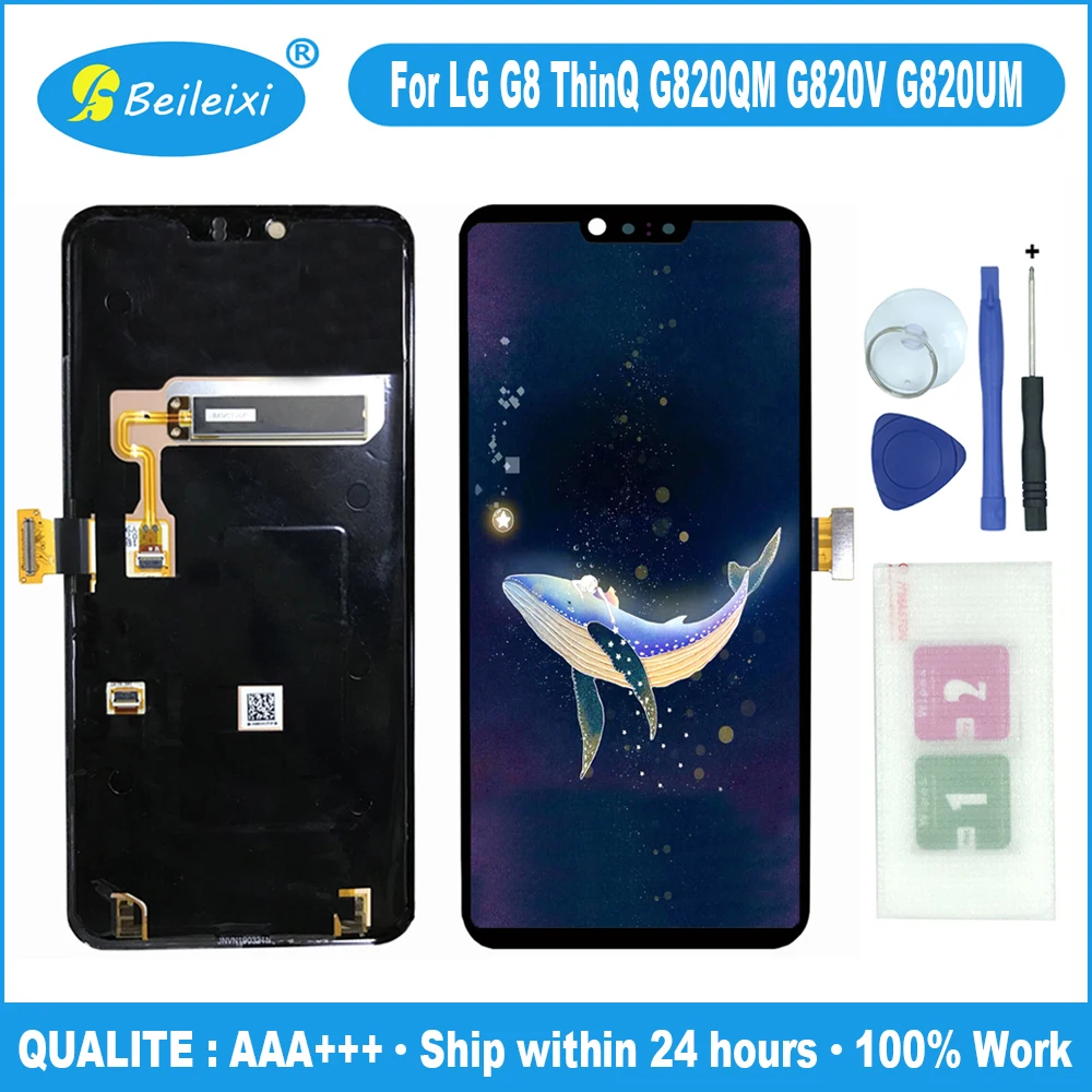 Для LG G8 ThinQ G820QM G820V G820N G820UM ЖК дисплей кодирующий преобразователь сенсорного