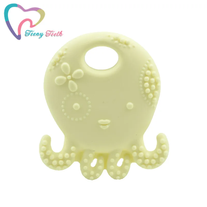1 шт. силиконовая подвеска в виде осьминога без бисфенола|silicone pendant|silicone teether