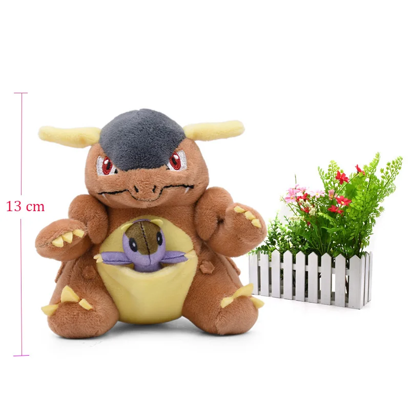 Kangaskhan Аниме Стиль Кукла Gyarados погремушка Scolipede Machop Gastly Kangaskhan Lucario чучела Peluche плюшевые игрушки Рождественский подарок - Цвет: Kangaskhan