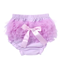 baby panties infant girls ruffled mesh tiered short briefs summer cotton newborn bowknot bloomers toddler diaper cover underwear