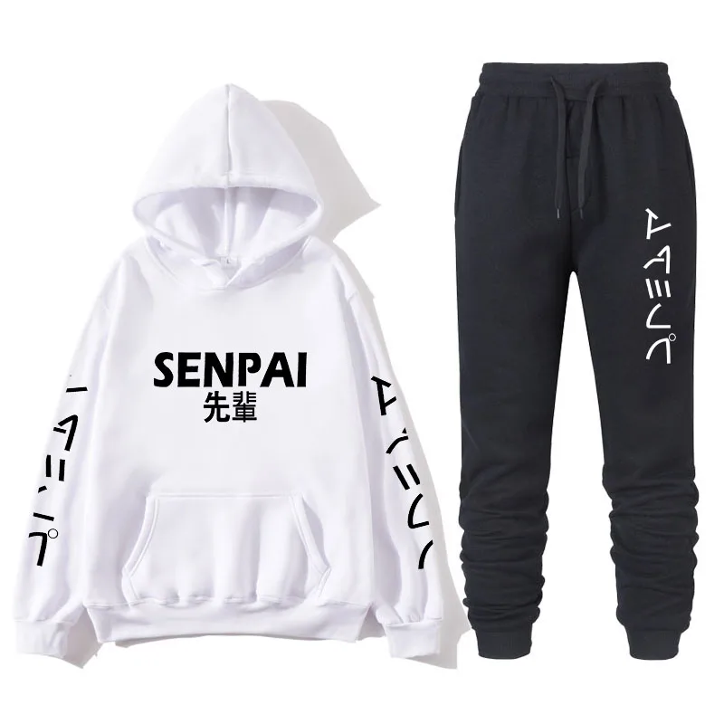 

Fashion Hoodie 2020 Men's Sports Predecessor Sweatshirt + Sports Pants Set Casual Long Sleeve Thick Clothes Set and Men's Set