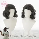 Парик для косплея черно-коричневый alcina Dimitrescu Game Evil 8, термостойкий синтетический парик для косплея леди Dimitrescu