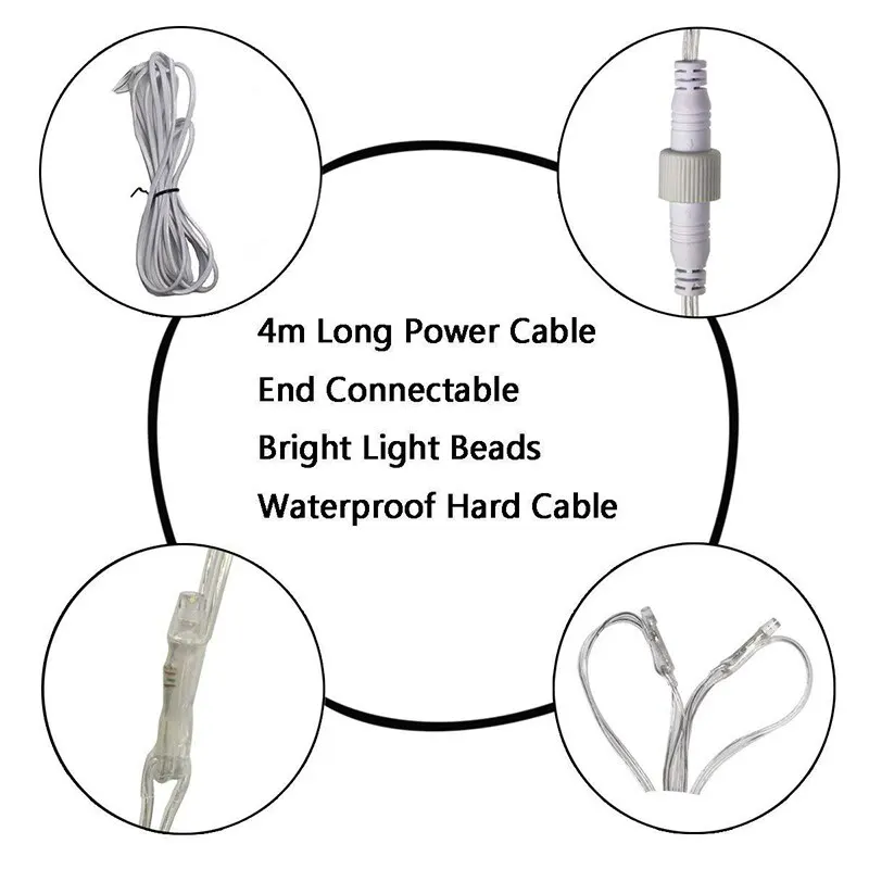 2*3 м 204 светодиода светодиодные гирлянды с регулируемой яркостью и пультом