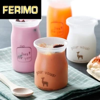 10pcs pudding bottle resistant plastic jelly jar yogurt containers milk cup for home dessert shop restaurant