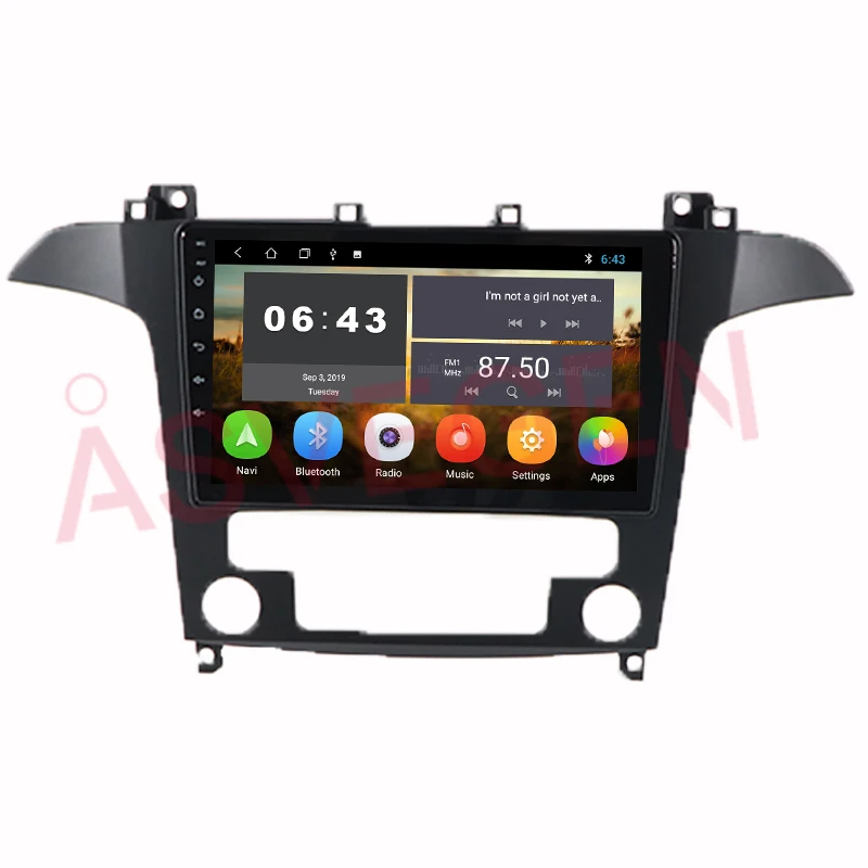 9-дюймовый автомобильный мультимедийный плеер Android 10 для Ford S-MAX S MAX 2007-2008