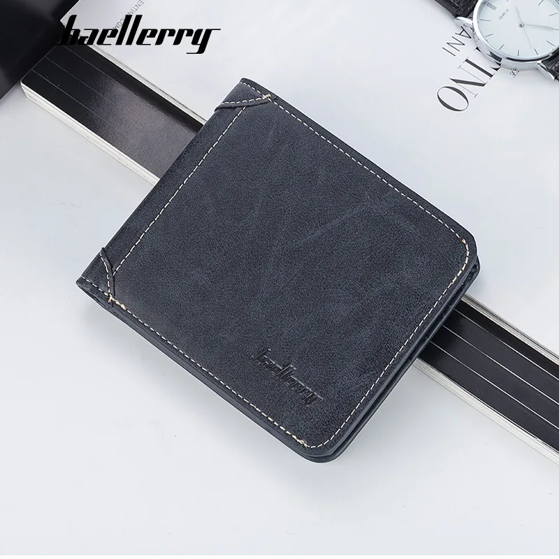 Топ 2020 винтажные кожаные кошельки для мужчин роскошные брендовые короткие