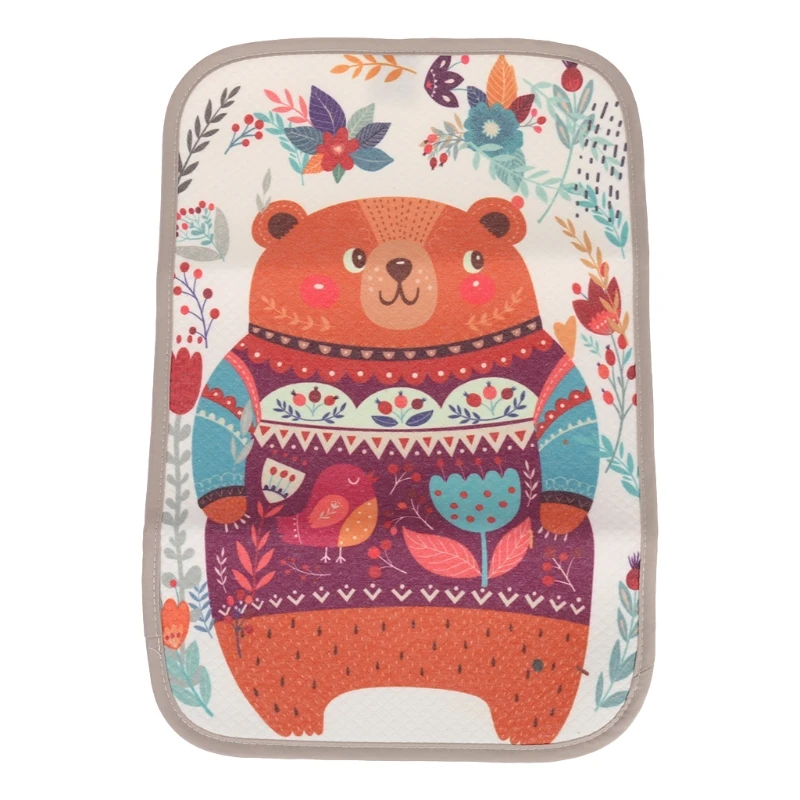 

P15C Baby Changing Pad Reusable Waterproof Stroller Diaper Portable Mattress Cartoon