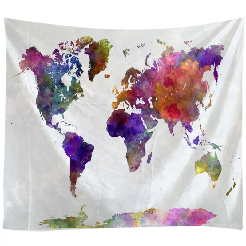 

Карта мира материал 3D Картина гобелен настенный покрывало пляжные Полотенца Скатерти йога коврик 250*180 см большой Размеры