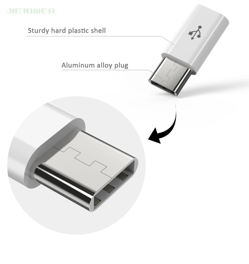 1000 шт микро USB к Type C Android телефонный кабель для Huawei Sumsang Xiaomi Microusb Typec Usbc Otg адаптер