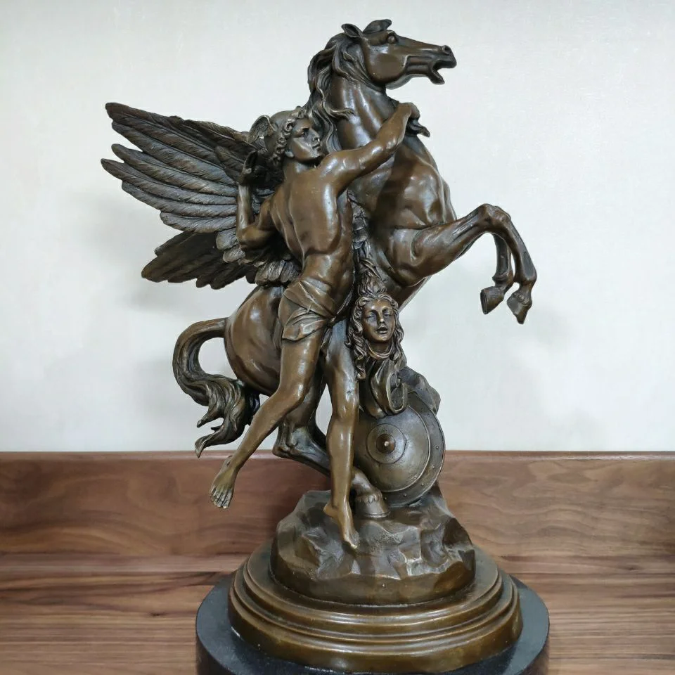 Большая статуя персеуса эмиле Луис пико Античная бронзовая Реплика известная