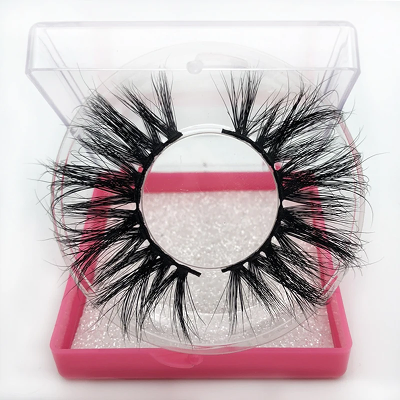 Настоящие норковые ресницы объемные 25 мм пушистые многоразовые из меха норки