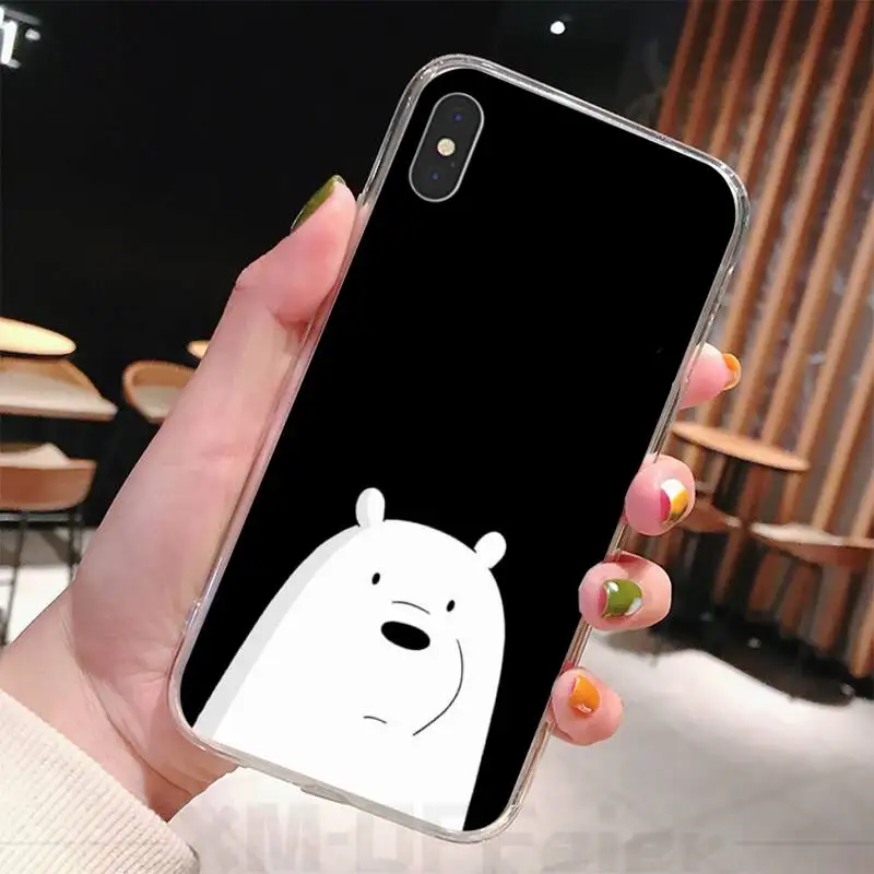 Мягкий силиконовый чехол из ТПУ с тремя голыми медведями для iphone 6 6s plus 7 8 X XS XR MAX 11