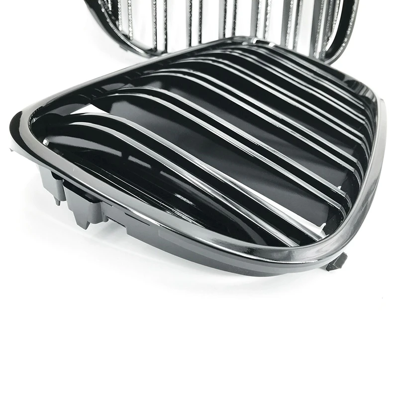 

Car Glossy Gloss Black M Double Front Kidney Grill Grille Fit for BMW 7 Series G11 G12 16-19