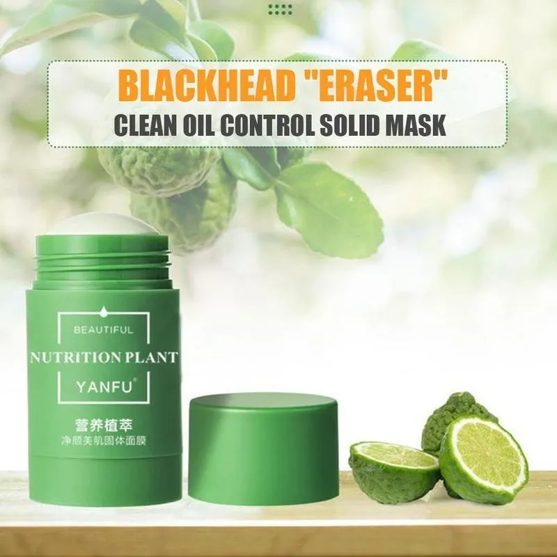 Зелёный чай Очищающая маска Очищающий поры грязевая Уход за лицом Черноголовых