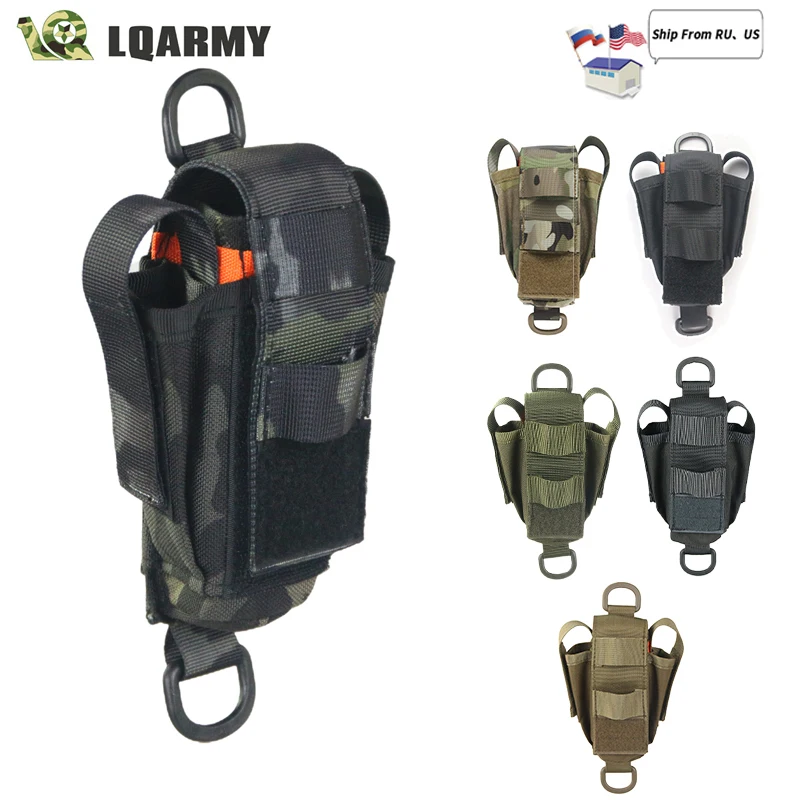Multi-funtion Ammo Pouch Tools Knives Pouch Tactical Molle Suitable For Folding Batton Flashlights  Belt Backpack Accessories