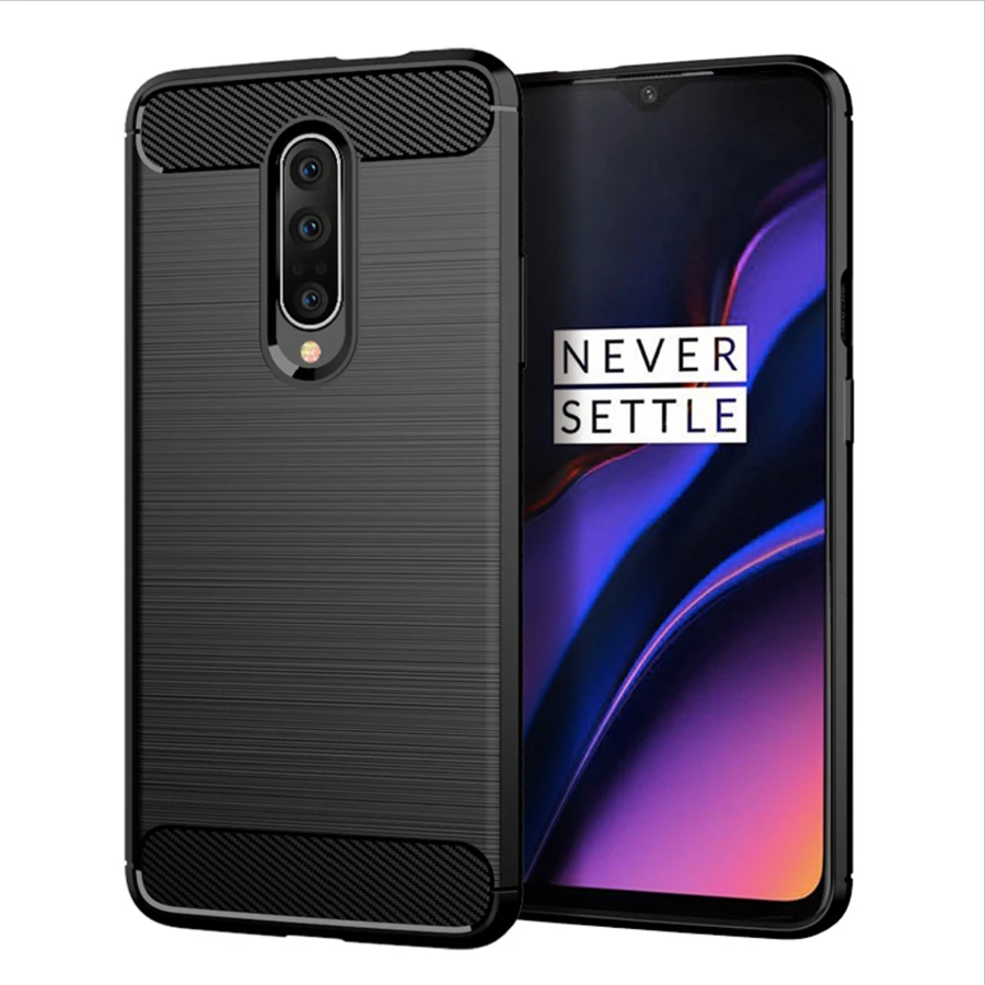 

TPU cases Apply one plus 7 7T 6 6T funda oneplus 7PRO anti-falling shell Carbon Fiber Silica Gel back cover phone accessories