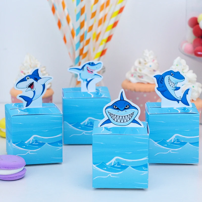 Акула День рождения Подарочная коробка конфет сумки упаковка поставки детского