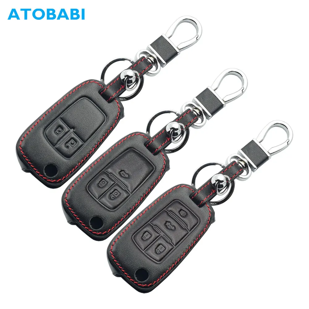 Кожаный чехол для автомобильных ключей Шевроле-это эпос Lova Camaro Impala Buick 2/3/4 кнопки
