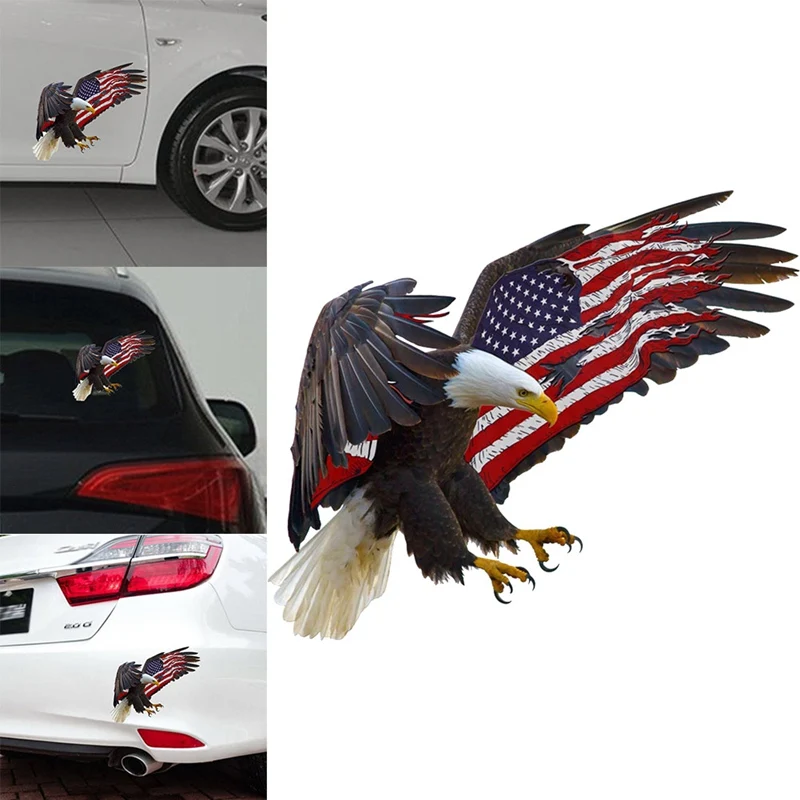 

14CM * 11.8CM Car Accessories Motorcycle Eagle Decal Car Sticker PVC