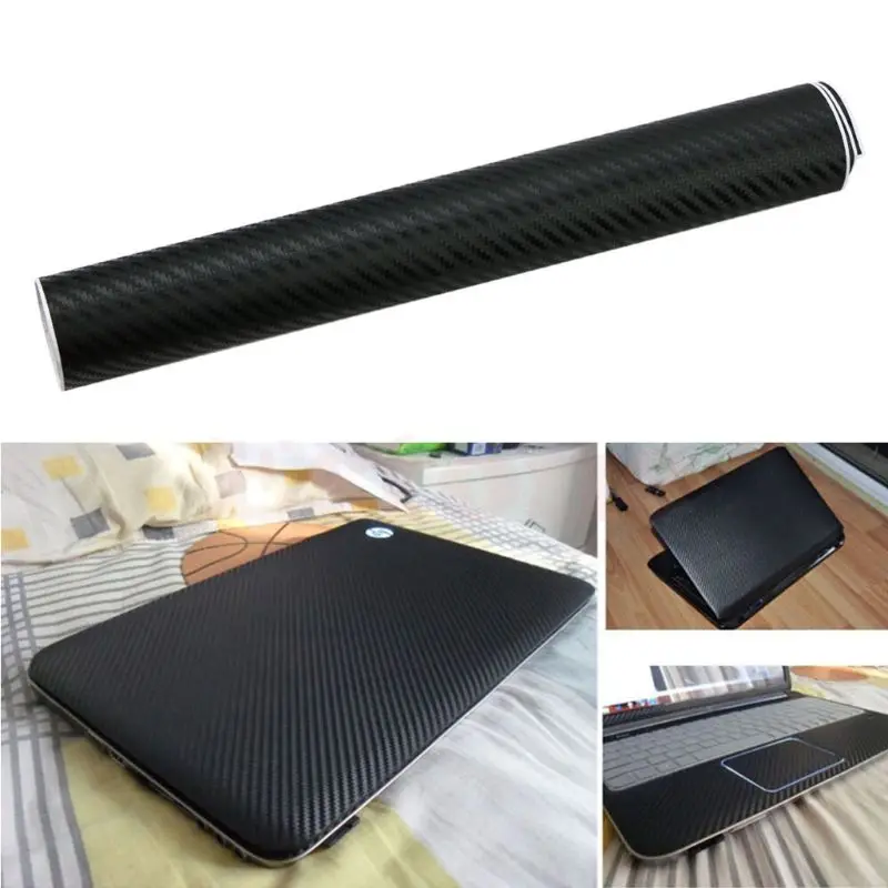 

3D Carbon Fibre Skin Decal Wrap Sticker Case Cover For 17" PC Laptop Notebook K1AA