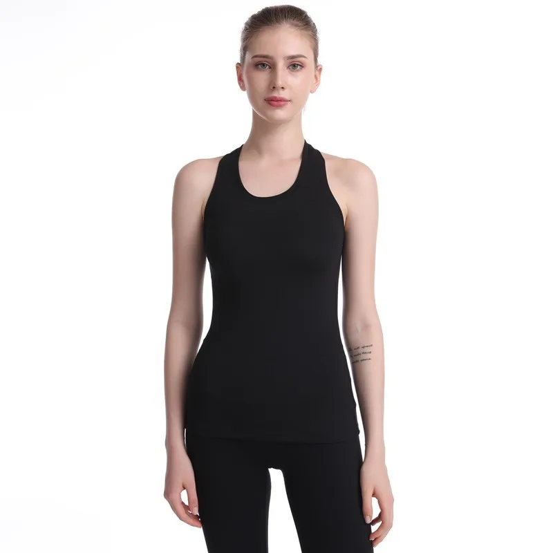 

Sports Vest Female Elastic Tight Women Sportswear Fitness Yoga Top Jogging Workout Stretch Gym Breathable Cycling Running Comfy