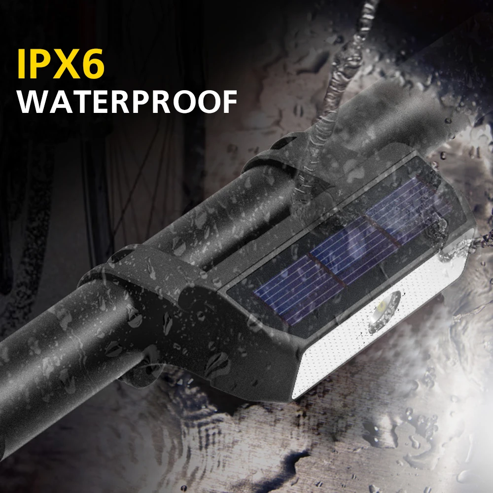 Водонепроницаемая солнечная панель передсветильник для велосипеда