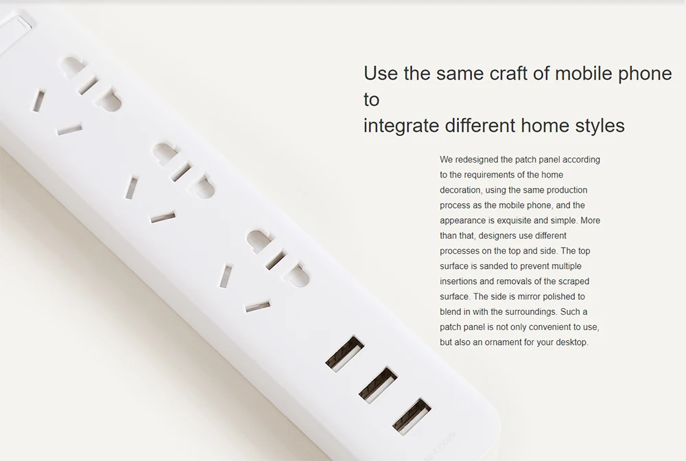 Xiaomi socket 3 usb многофункциональная Подключаемая пористая проводка для домашней безопасности, оригинальная прокладка питания