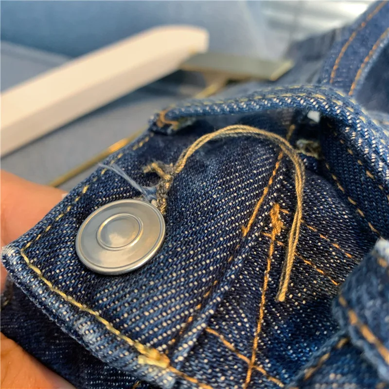 

Women Jeans Pants 2021 Autumn and Winter New Products Retro Casual Mid-high Waist Thin Belt Nine-point Denim Trousers