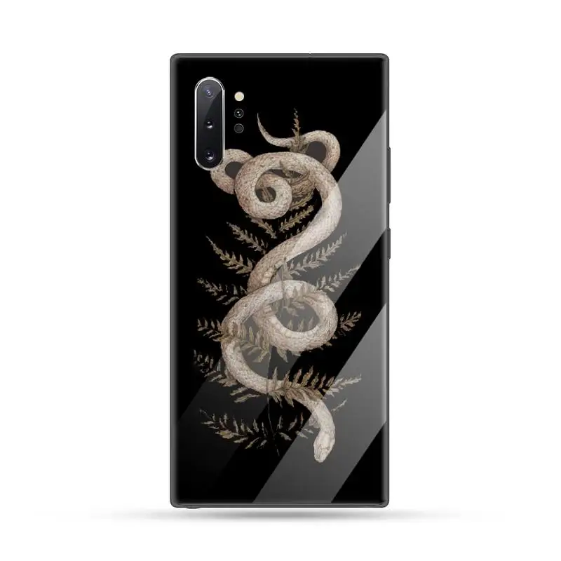 

Hand Snake Flower Snake Painting Phone Case Tempered glass For Samsung S6 S7 edge S8 S9 S10 e plus note8 9 10 pro