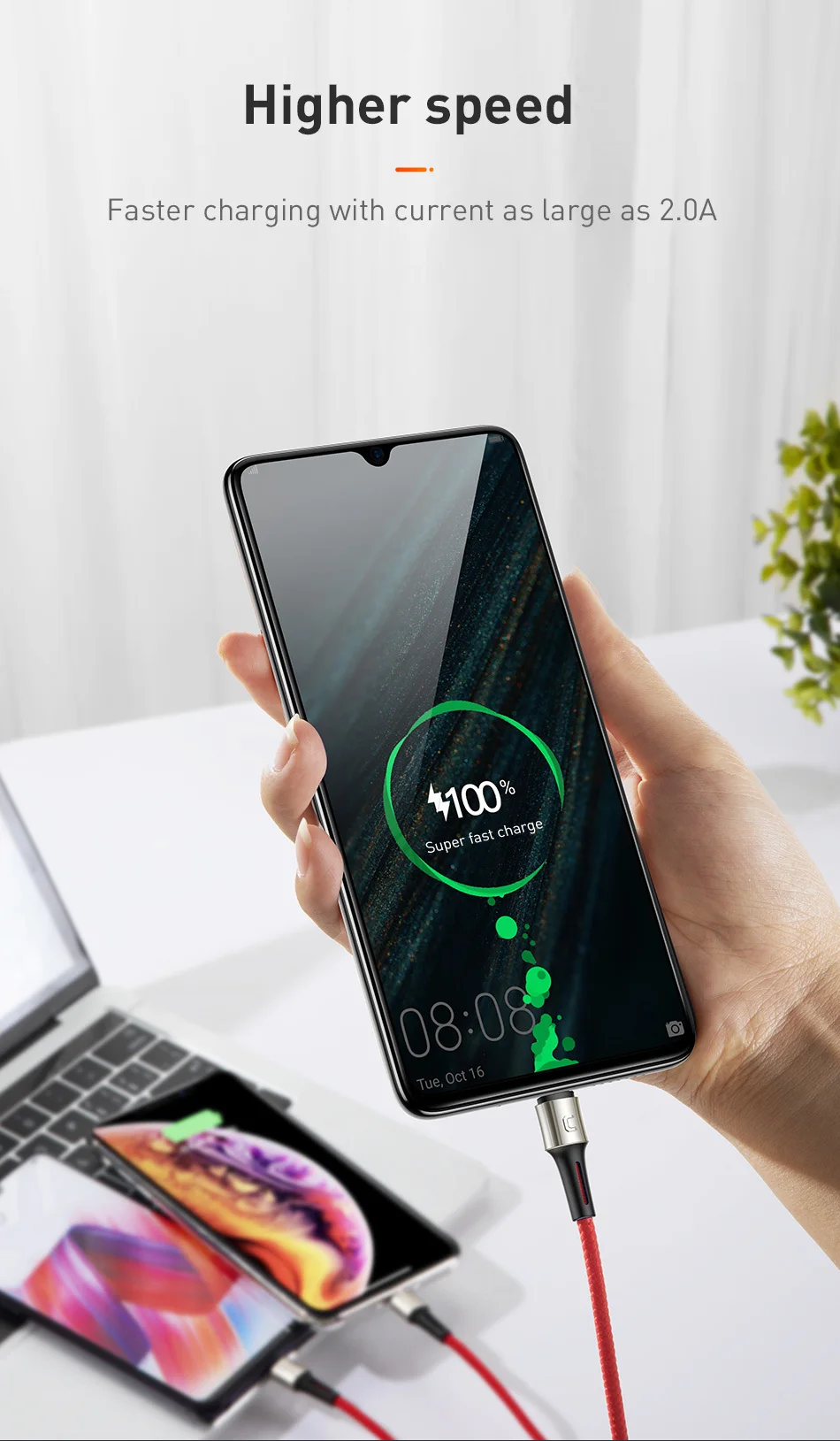 Baseus 3 в 1 USB кабель для iPhone XS Max XR X 8 7 6 зарядное устройство Micro usb type C кабель для samsung Xiaomi зарядный провод шнур 3в1