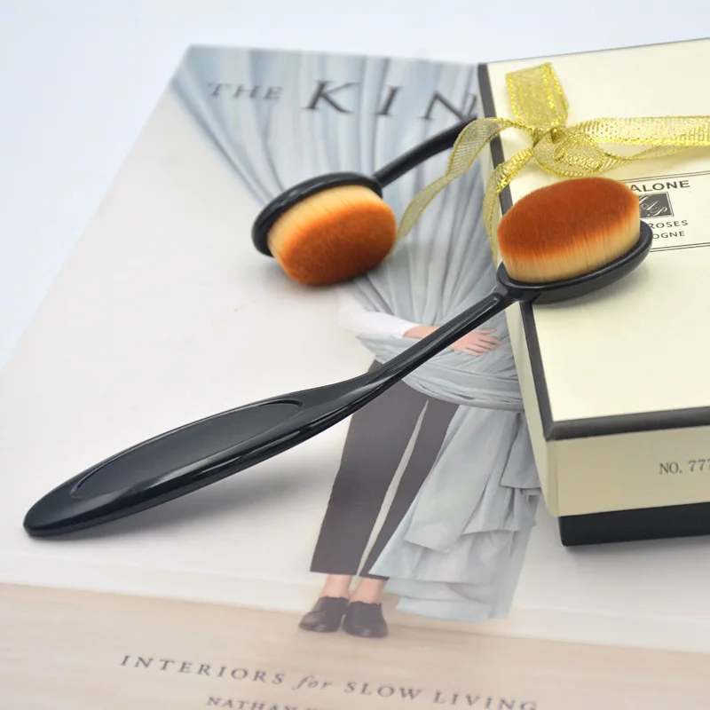 Чистящая Щетка для макияжа № 4 щетка основы и зубной щетки. Черная кисть BB можно