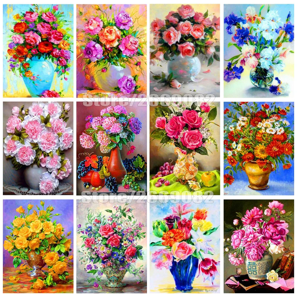 

5D алмазная живопись «сделай сам», цветок, украшение для дома, полная выкладка, картина для вышивки, Наборы для творчества, рождественские по...