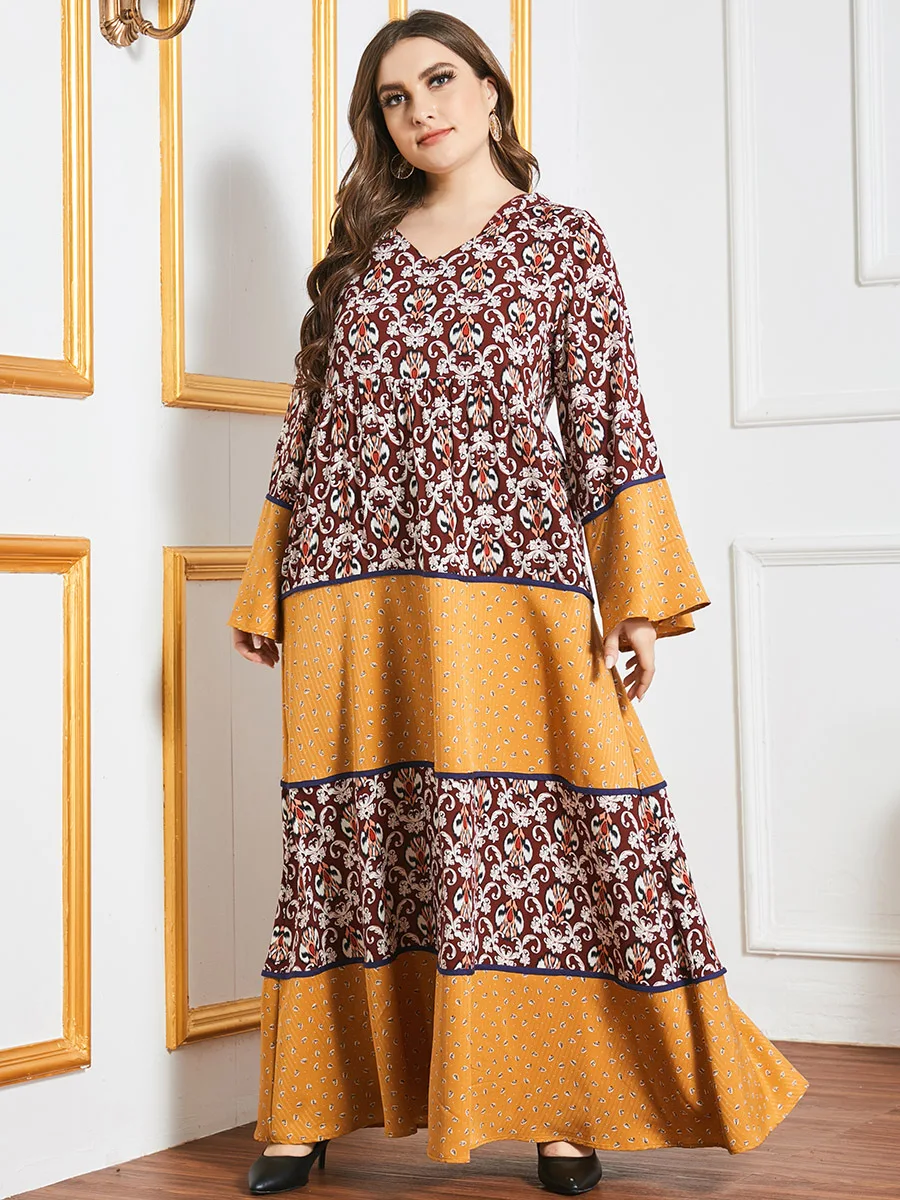 

Muslim Dress Fashion Abaya Dubai Maxi African Loose Dresses for Women Arabic Abayas Lady Party Kaftan Robe De Moda Musulmana