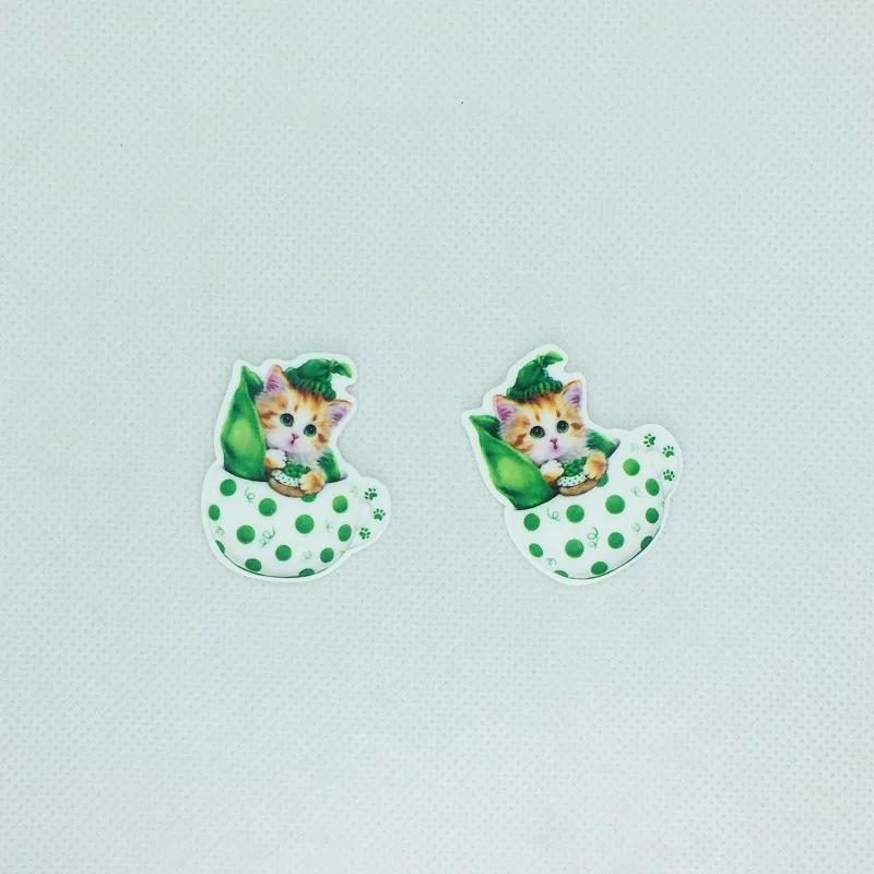 10 шт./лот плоский задник для кошек полимерные Кабошоны аксессуары телефонов