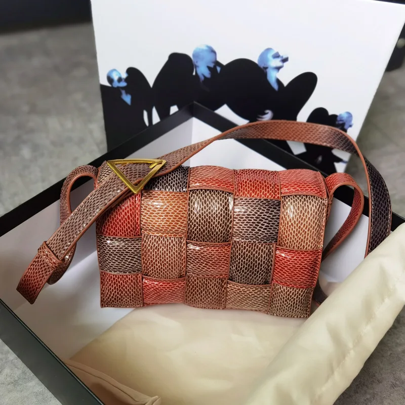 

Retro Women 's Bag New 2021 Cool Crossbody Shoulder Bag Woven Bag Female Tofu Bag Fashion Small Clutch Square Bag