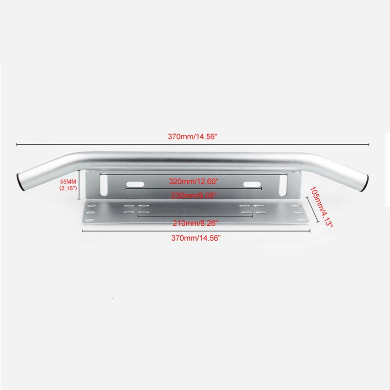 Автомобильный держатель для номерного знака алюминиевый сплав передний бампер