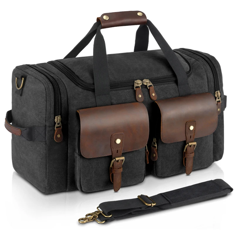 Сумка MAHEU Мужская вместительная из холста для путешествий|leather travel bag|travel bagluggage bag |