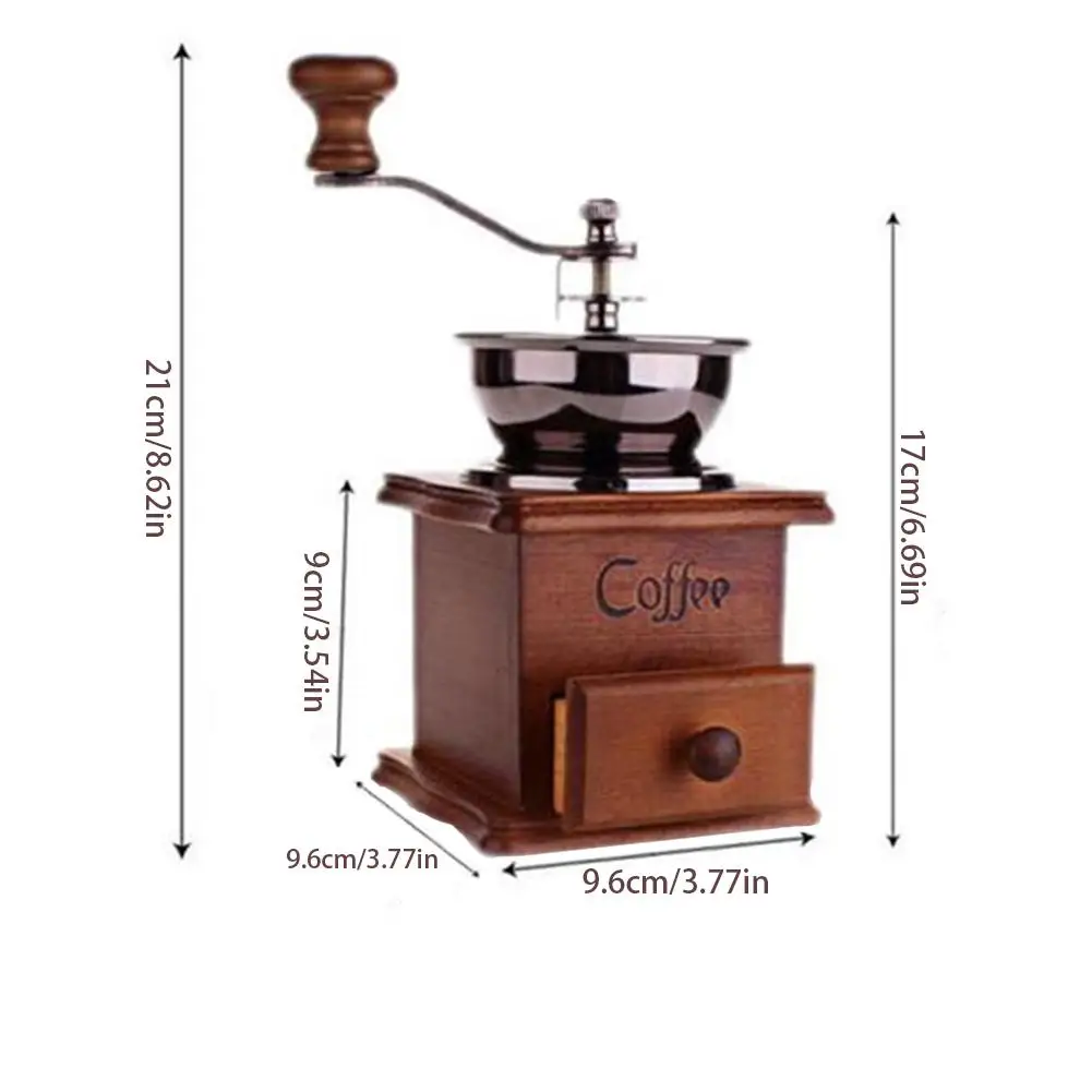 Ретро ручная кофемолка кухонный измельчитель соли и перца специи орех семян кофе
