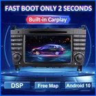 2 Din Android 10 автомобильный DVD-плеер для W203 W209 Mercedes Benz W219 W169 A160 C180 C200 C230 C240 CLK200 CLK22 GPS Navi автомобильное радио