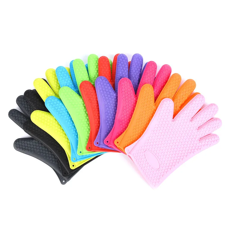

1 piece food grade Heat Resistant Silicone Kitchen barbecue oven glove Cooking BBQ Grill Glove Oven Mitt Baking gloves