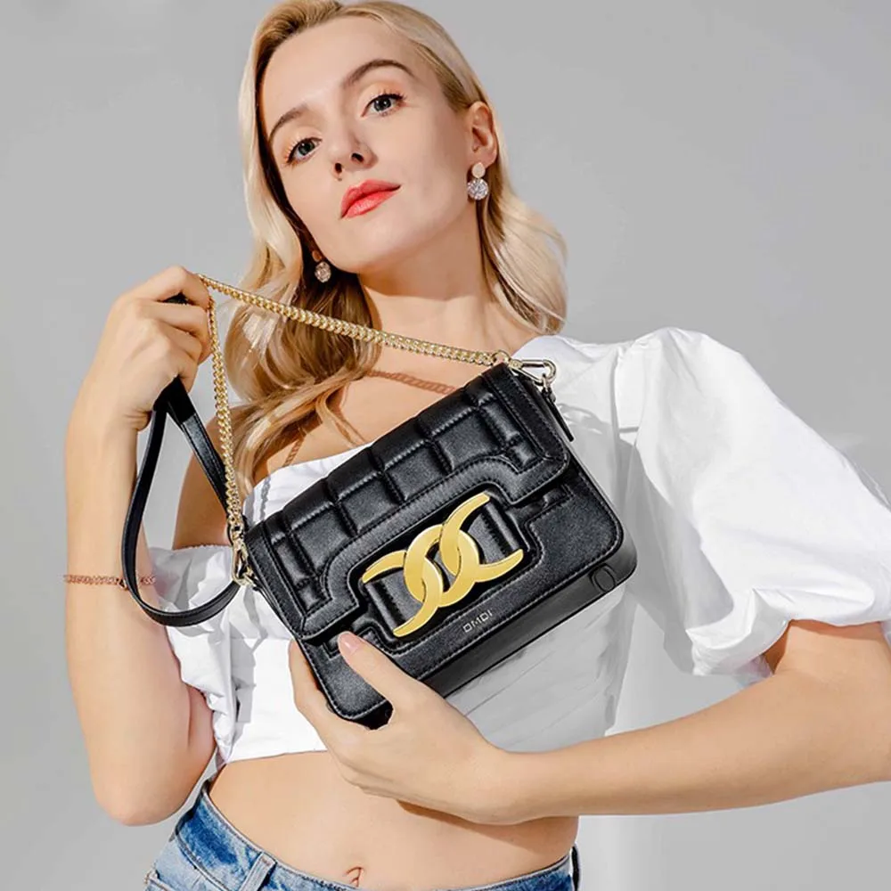 

Luxury Design Female Bag Rhombic Leather Crossbody Bag Female Summer 2021 New Fashion Shoulder Bag Chain Small Square Bag 31568