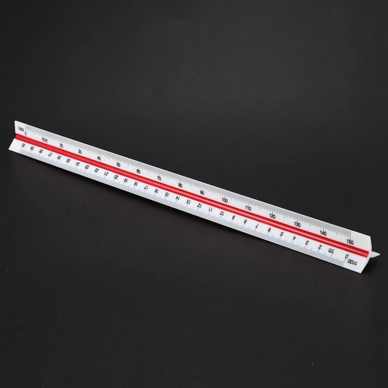 

Art Drawing Tool Squares Angle Parallel Line Rolling Ruler 30 cm with Metric 12Inch Plastic Triangular Scale Ruler