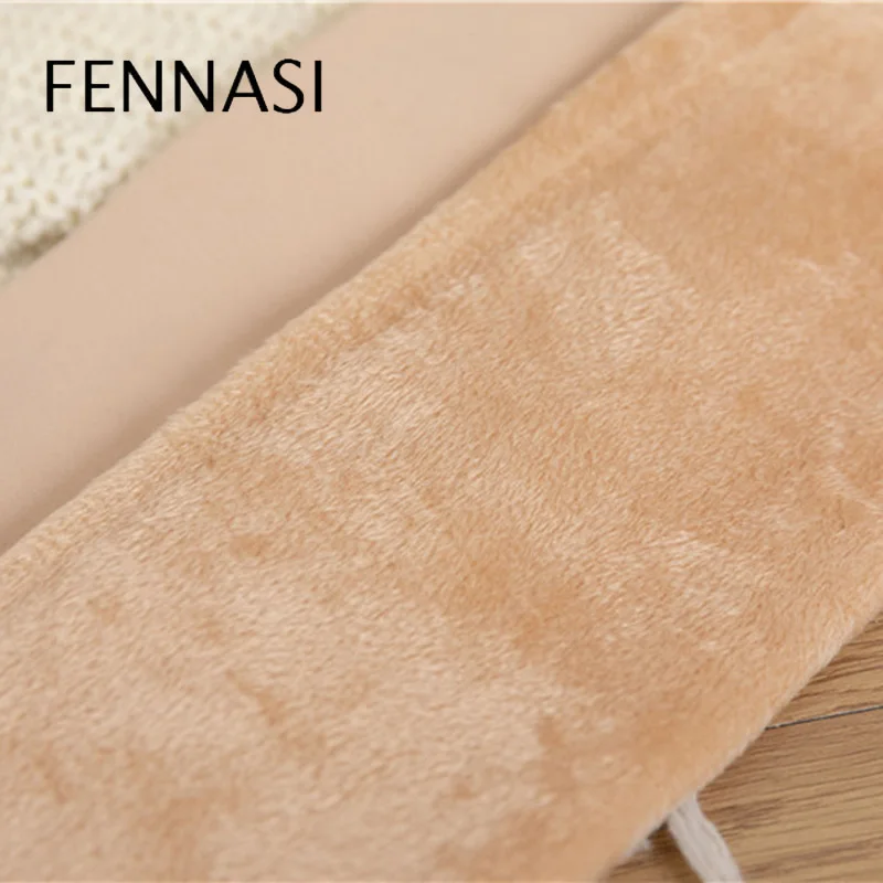 

FENNASI Winter Warm Stockings Sticky Women Soild Nylons Lady Knee Stockings Female Shaping Thicken Thigh High Stockings